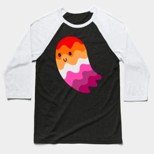 Sapphic Pride Ghost Baseball T-Shirt